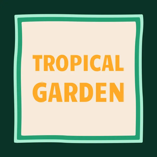 Kissen Tropical Garden green