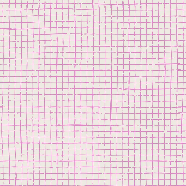 Tischläufer Netz Karo Rosa Beige