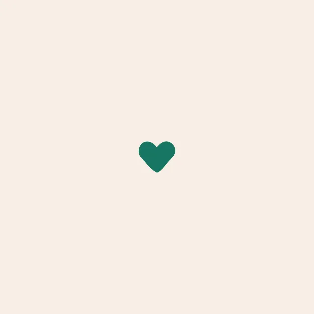 Tischset Little Heart beige