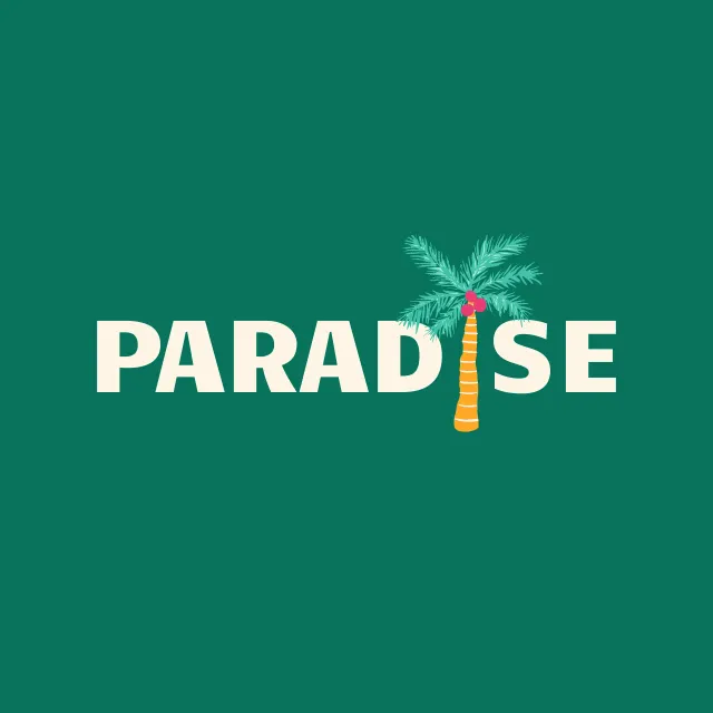 Kissen Tropical Paradise green