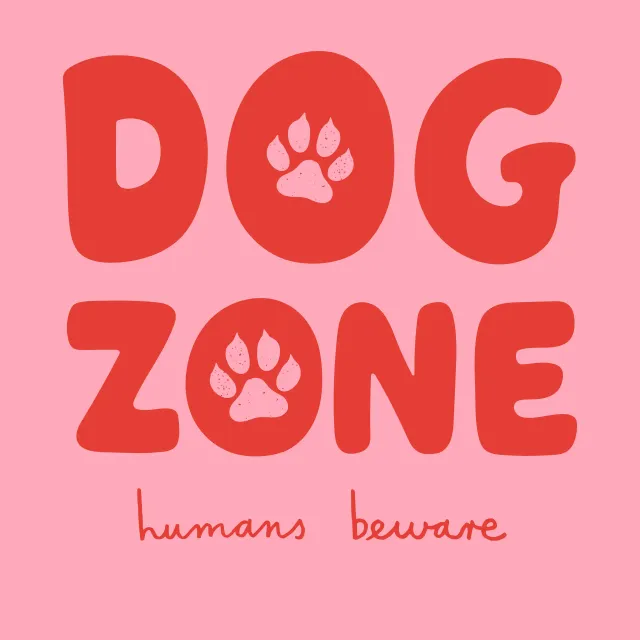 Kissen Dog Zone Rosa Rot