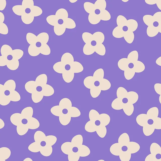 Dekovorhang Good Day Flowers Violet