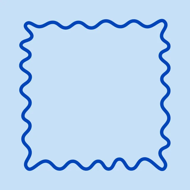 Servietten Wellenrand Hellblau