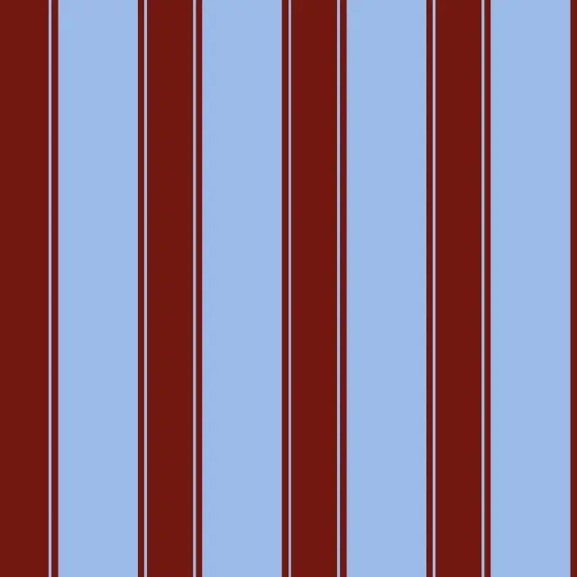 Bodenkissen Bistro Stripes bold blue red