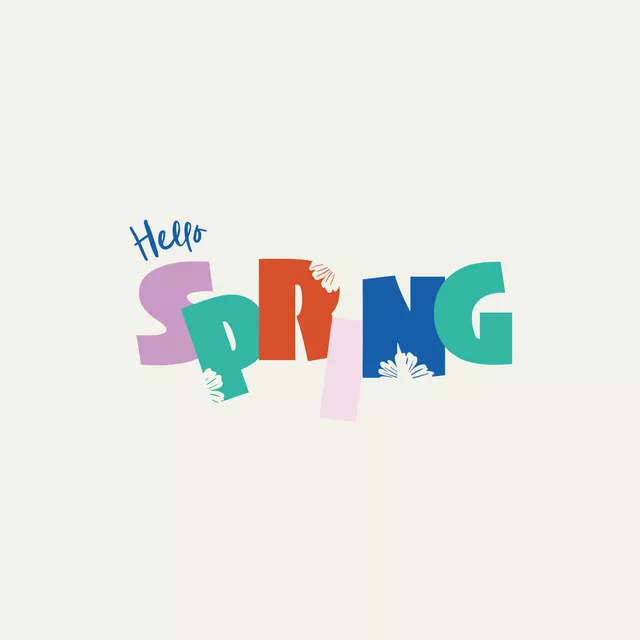Bodenkissen Hello Spring | Print