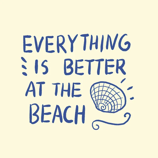 Kissen Better at the Beach