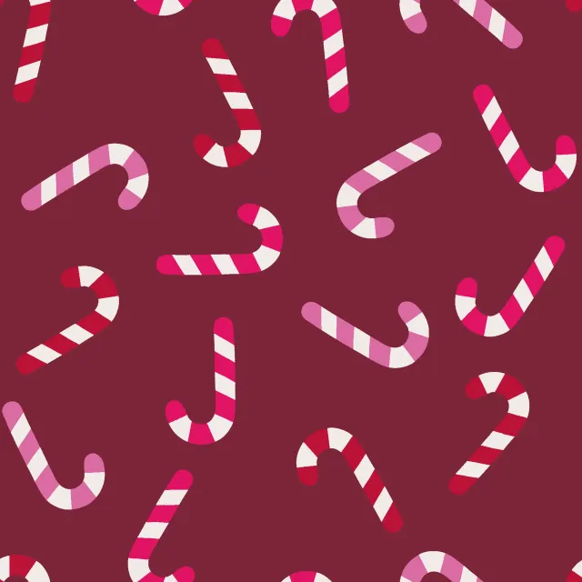 Dekovorhang Zuckerstangen rot pink
