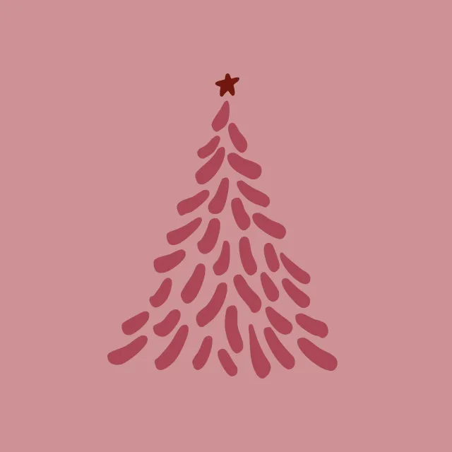 Kissen Tanne Altrosa