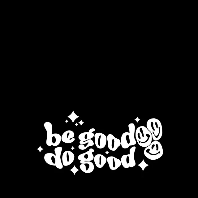 Geschirrtuch Be Good Do Good Schwarz