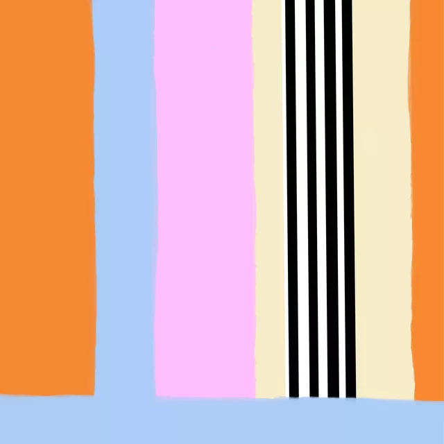 Kissen Stripes bunt color soft