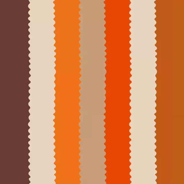 Kissen Multicolor Streifen orange