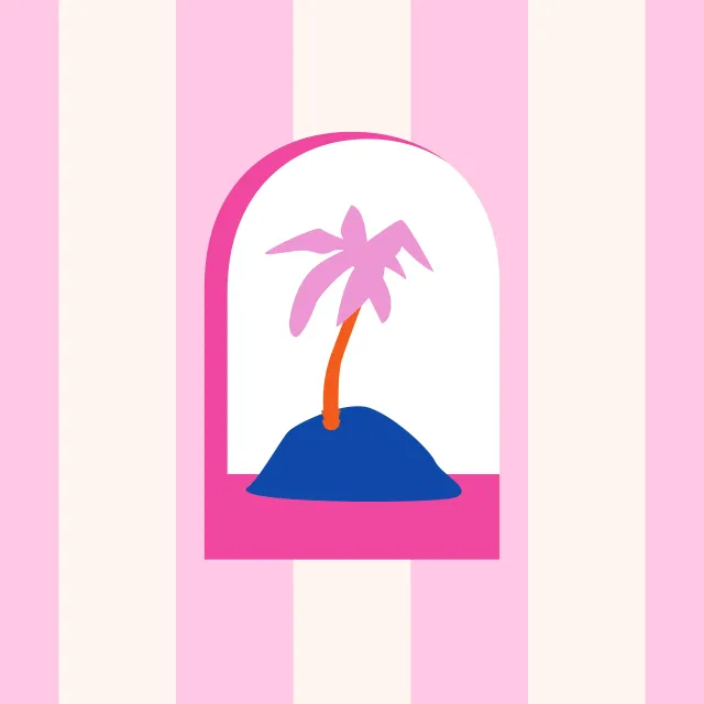 Sitzkissen Window to Summer Stripes