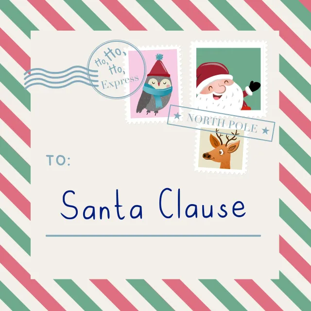 Kissen Weihnachtspost an Santa Clause