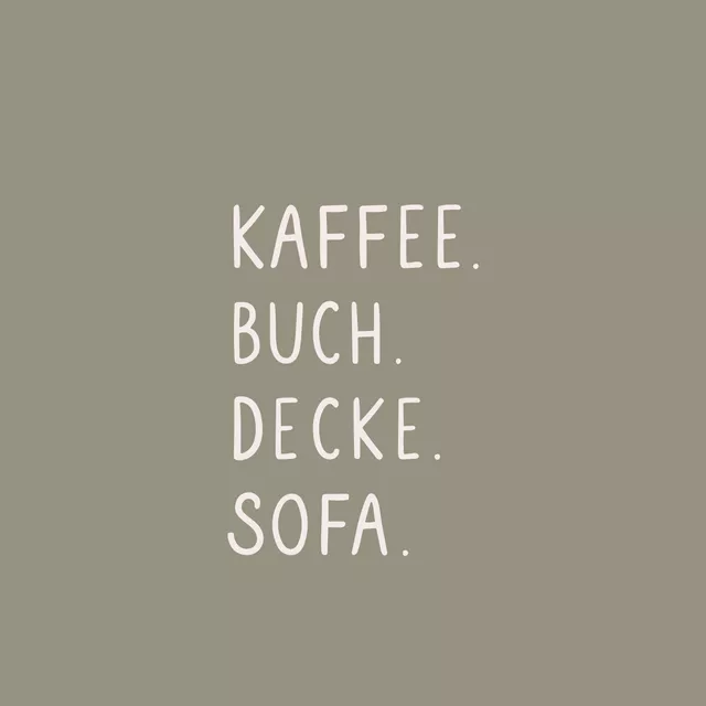 Kissen Kaffee Buch Decke Sofa Grün