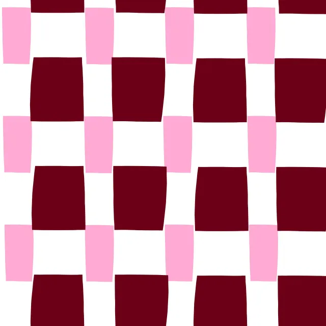 Dekovorhang Karo Blütenpink & Beerenrot