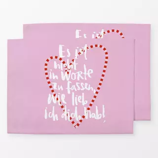 Tischset Worte 2