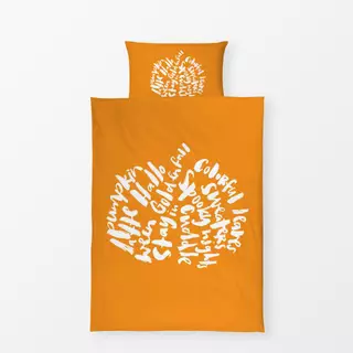 Bettwäsche Herbst Halloween Lettering