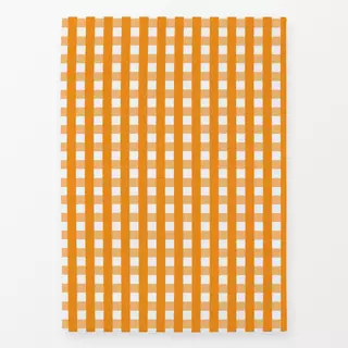 Geschirrtücher Karo Kariert Gingham orange