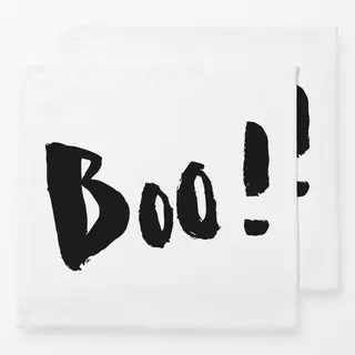 Servietten Boo! Lettering