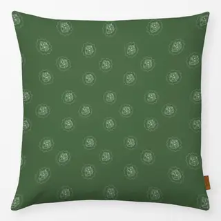 Kissen Bergsommer Rucksack-Patch grün