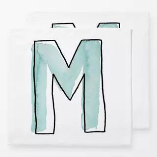 Servietten M Buchstabe minze
