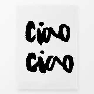 Geschirrtücher Ciao Ciao Lettering