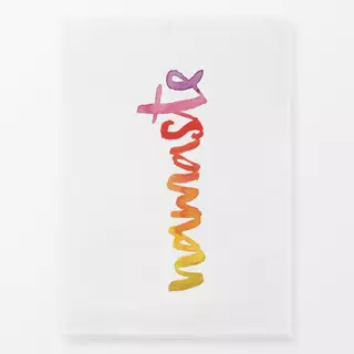 Geschirrtücher Namaste rot Yoga Lettering