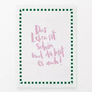Geschirrtücher Das Leben ist schön
