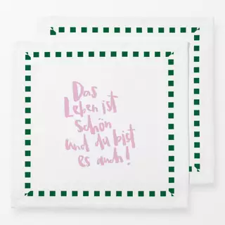 Servietten Das Leben ist schön