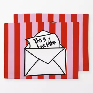 Tischset Love letter 3
