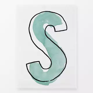 Geschirrtücher S Buchstabe mint