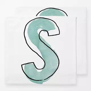 Servietten S Buchstabe mint