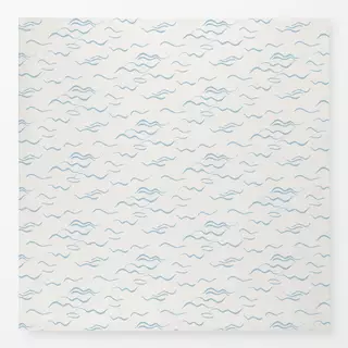 Tischdecke Wellen Hellblau