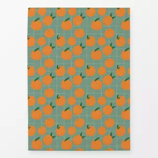 Geschirrtücher Orange Grid