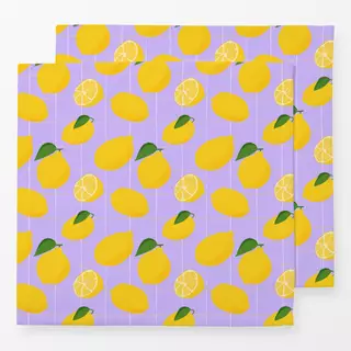 Servietten Lemon Grid