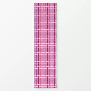Tischläufer Grid rosa-rot-lilac