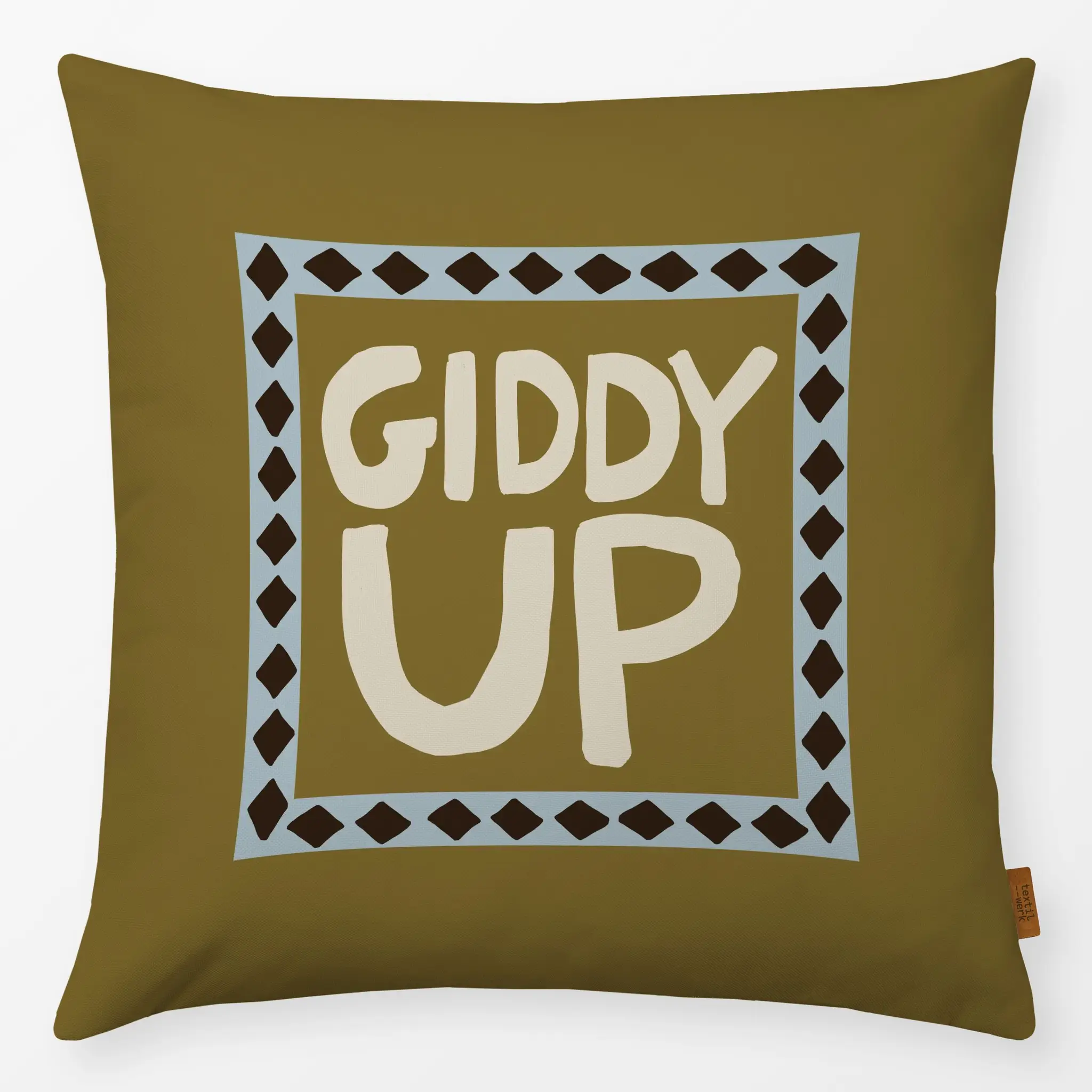 Kissen Kissen Giddy Up Typography