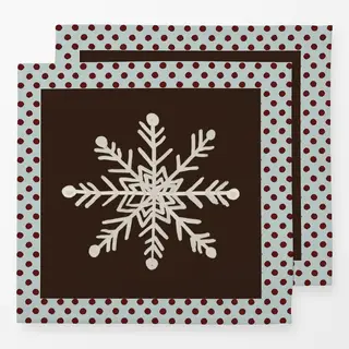 Servietten Snowflake