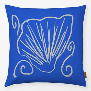 Kissen Greek Painted Shell Blue