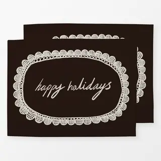 Tischset Happy Holidays