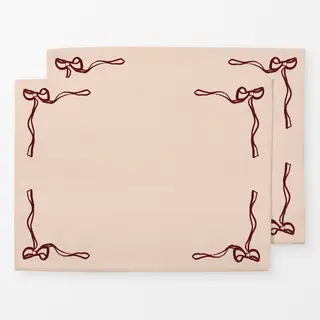 Tischset Pink/Red