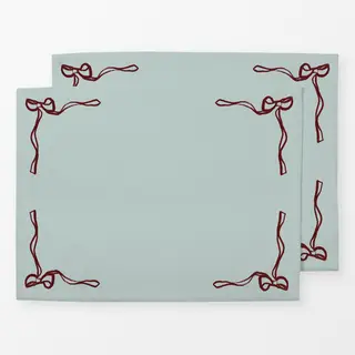Tischset Blue/Red