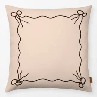 Kissen Pink/Brown