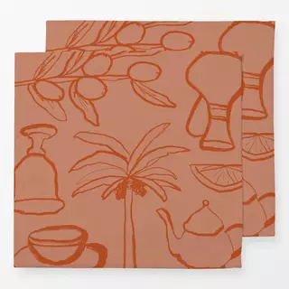 Servietten Boho Pink Moroccan Nights