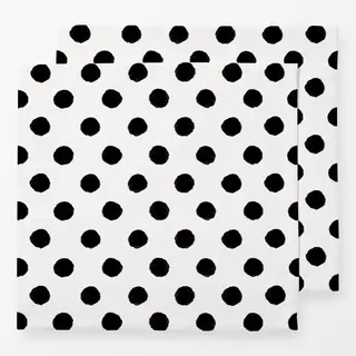 Servietten White/Black