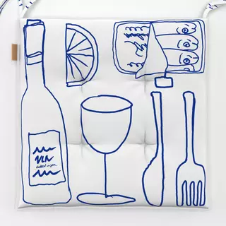 Sitzkissen Dinnerware Blue