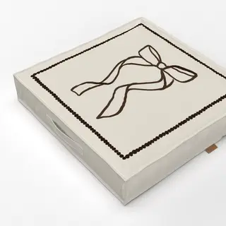 Bodenkissen Beige/Brown