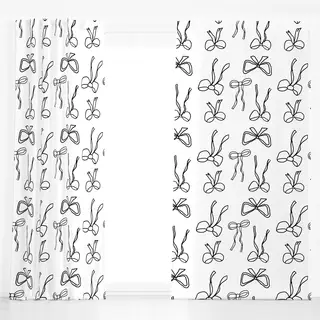 Dekovorhang White/Black