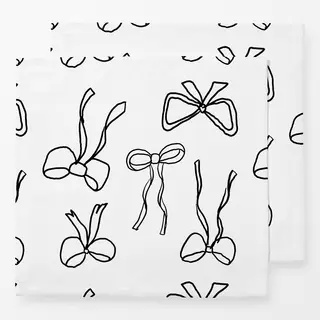 Servietten White/Black