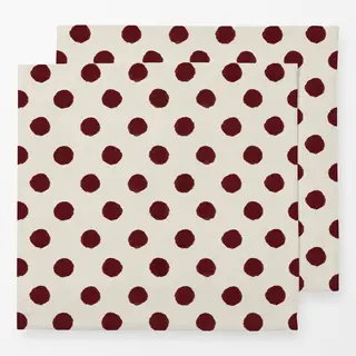 Servietten Beige/Red